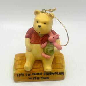 VTG Winnie the Pooh Bisque Figure 1988 Walt Disney Co. Willitts Design Ornament